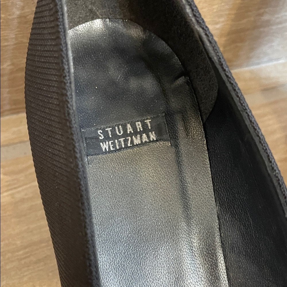 Stuart Weitzman Sz 10 AAAA Vintage Black Square-Toe Classic Pumps - Picture 5 of 15